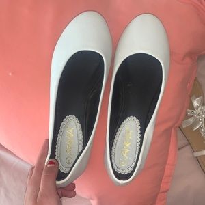 Beautiful white flats